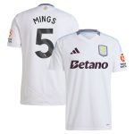 aston villa adidas away shirt 2024-25 with mings 5 printing Collection | Aston Villa Jerseys for True Fans