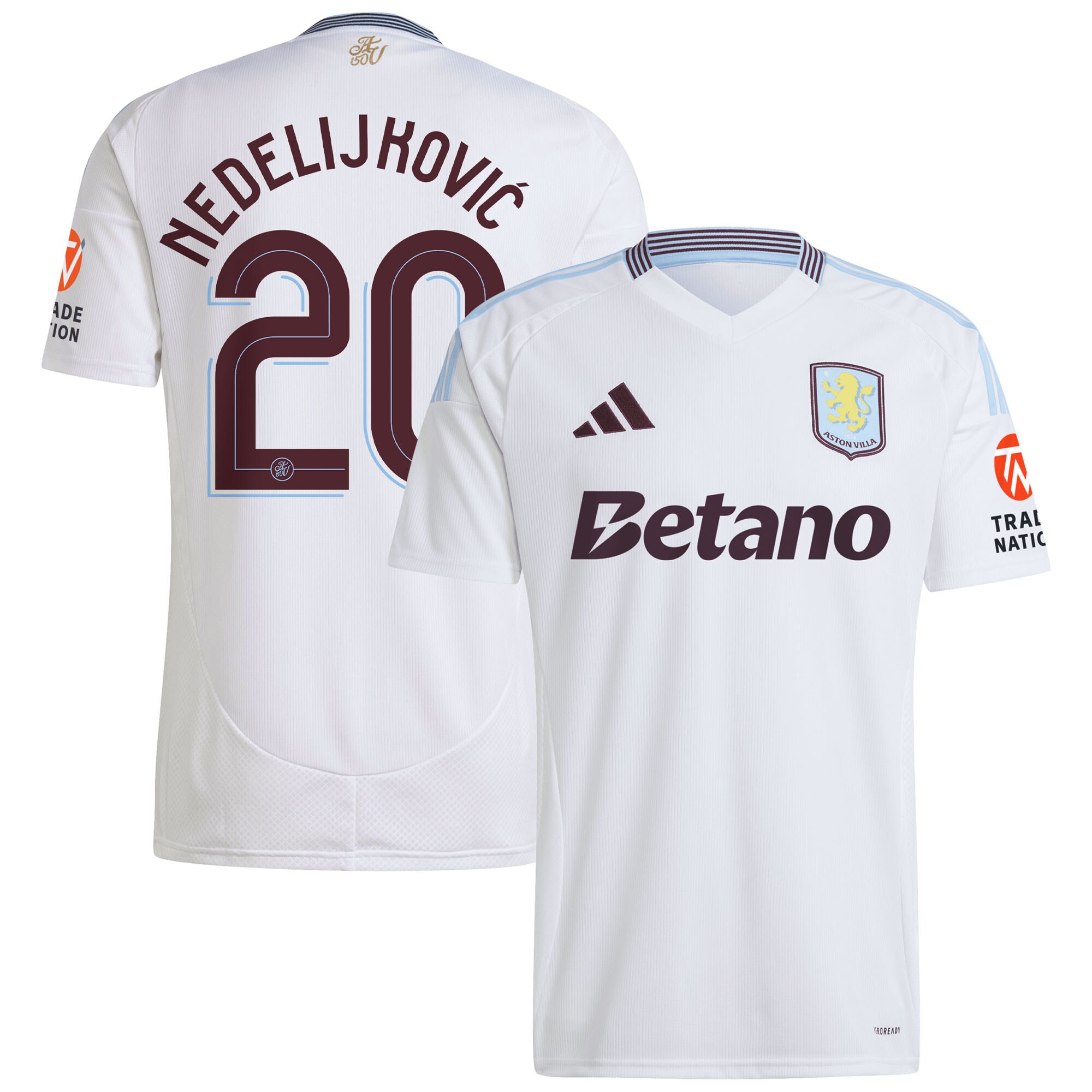 aston villa adidas away shirt 2024-25 with nedeljković 20 cup printing Collection | Aston Villa Jerseys for True Fans