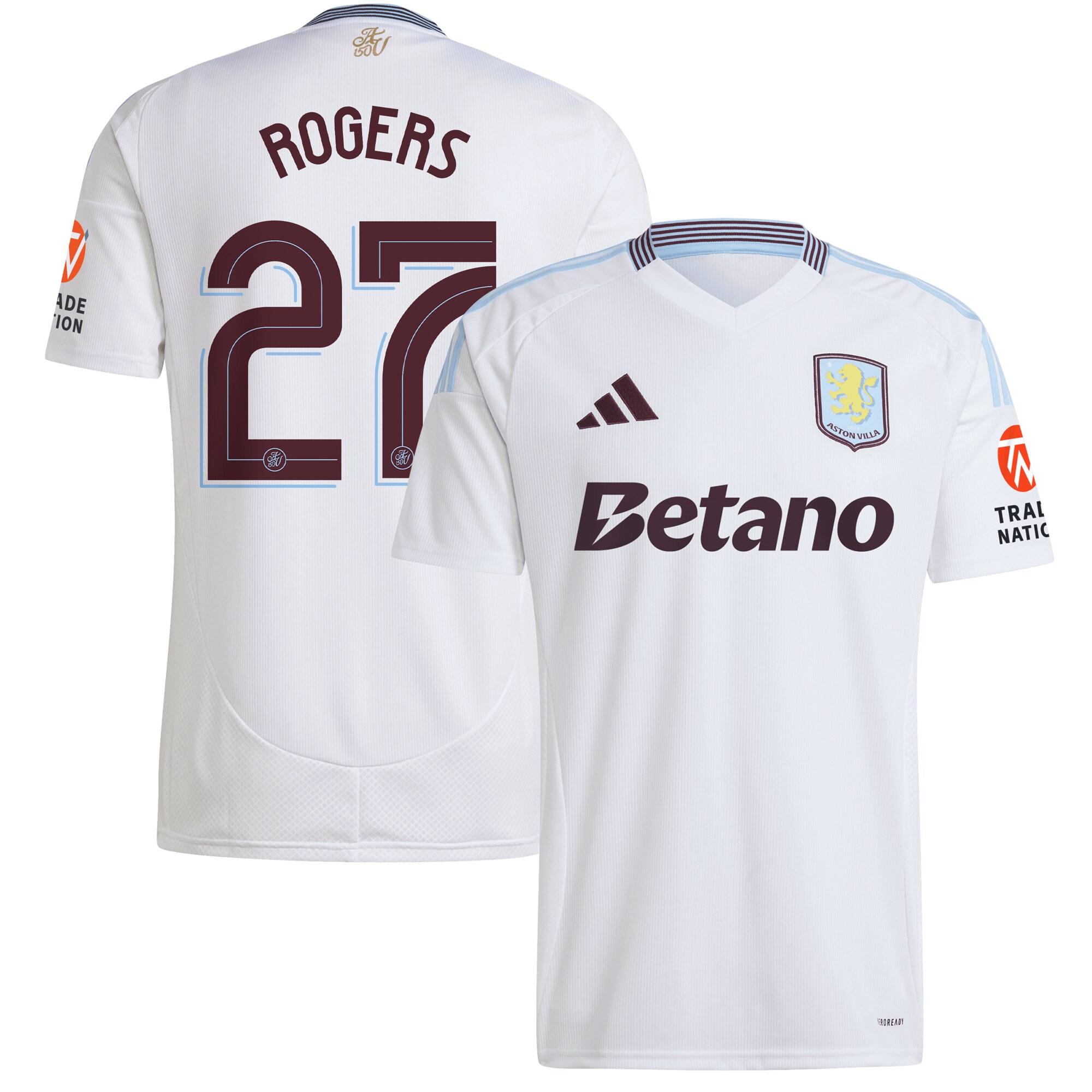 aston villa adidas away shirt 2024-25 with rogers 27 cup printing Collection | Aston Villa Jerseys for True Fans