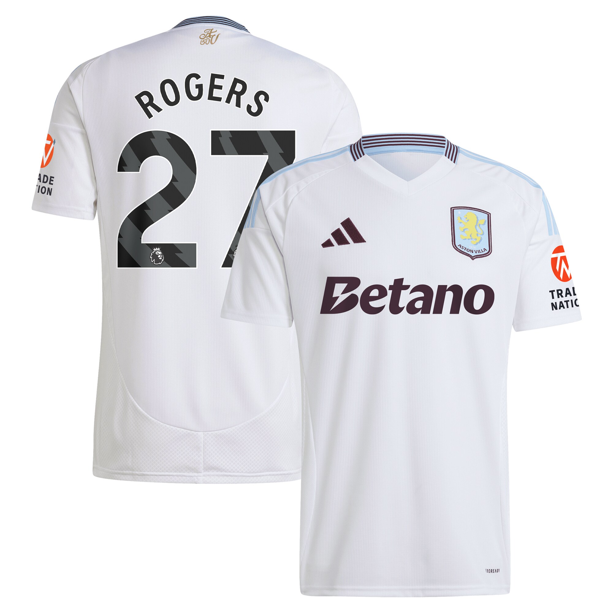 aston villa adidas away shirt 2024-25 with rogers 27 printing Collection | Aston Villa Jerseys for True Fans