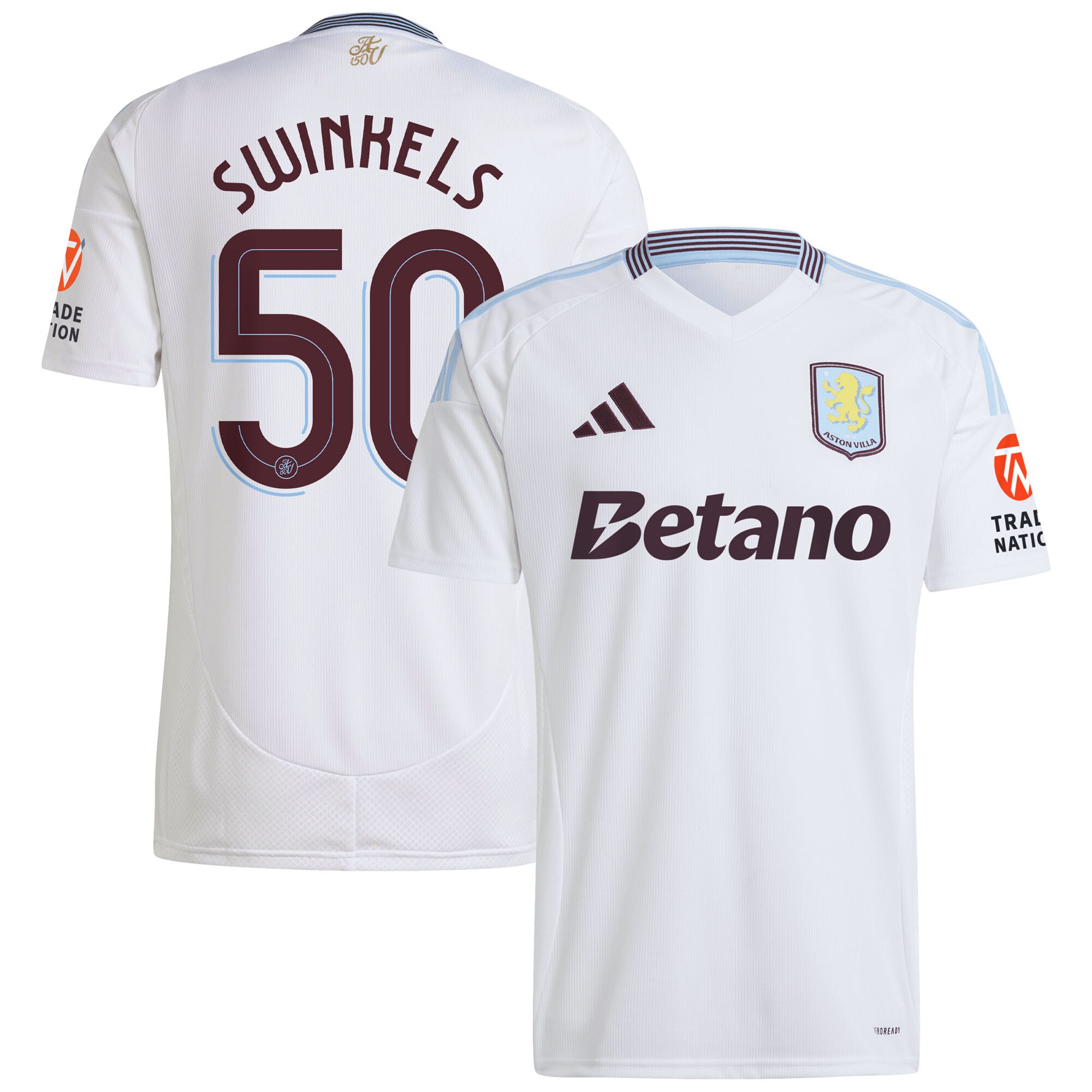 aston villa adidas away shirt 2024-25 with swinkels 50 cup printing Collection | Aston Villa Jerseys for True Fans