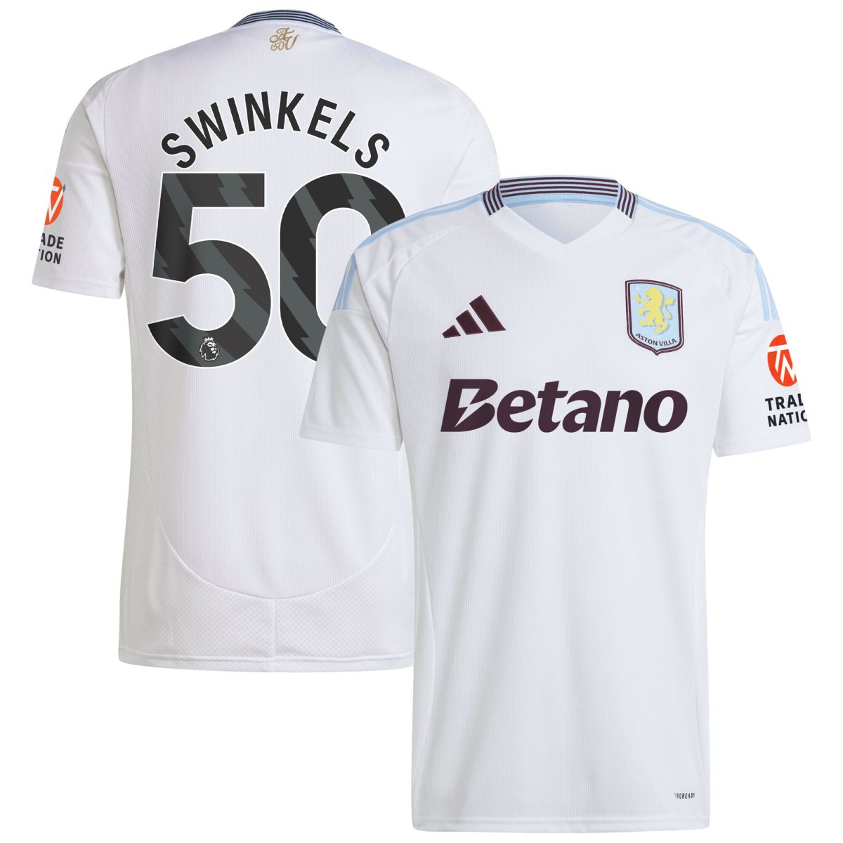 aston villa adidas away shirt 2024-25 with swinkels 50 printing Collection | Aston Villa Jerseys for True Fans