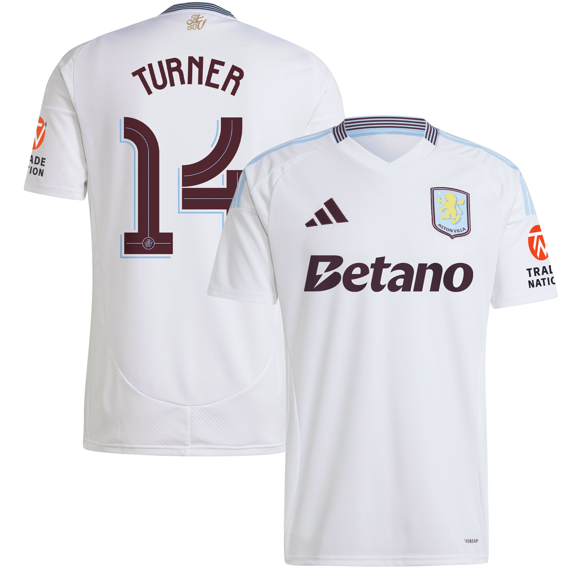 aston villa adidas away shirt 2024-25 with turner 14 cup printing Collection | Aston Villa Jerseys for True Fans
