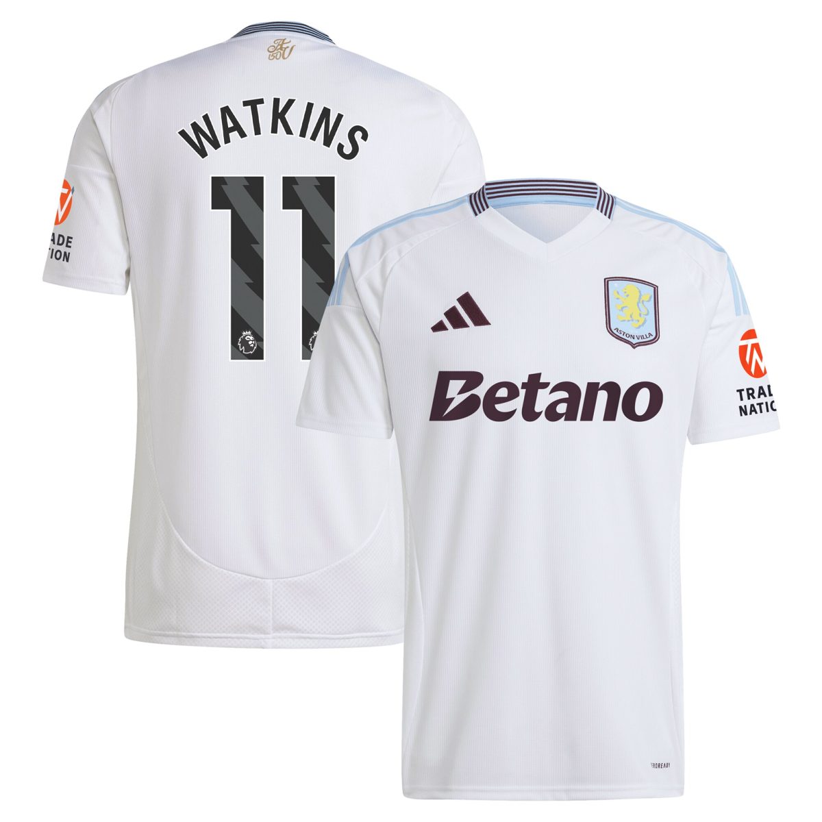 aston villa adidas away shirt 2024-25 with watkins 11 printing Collection | Aston Villa Jerseys for True Fans