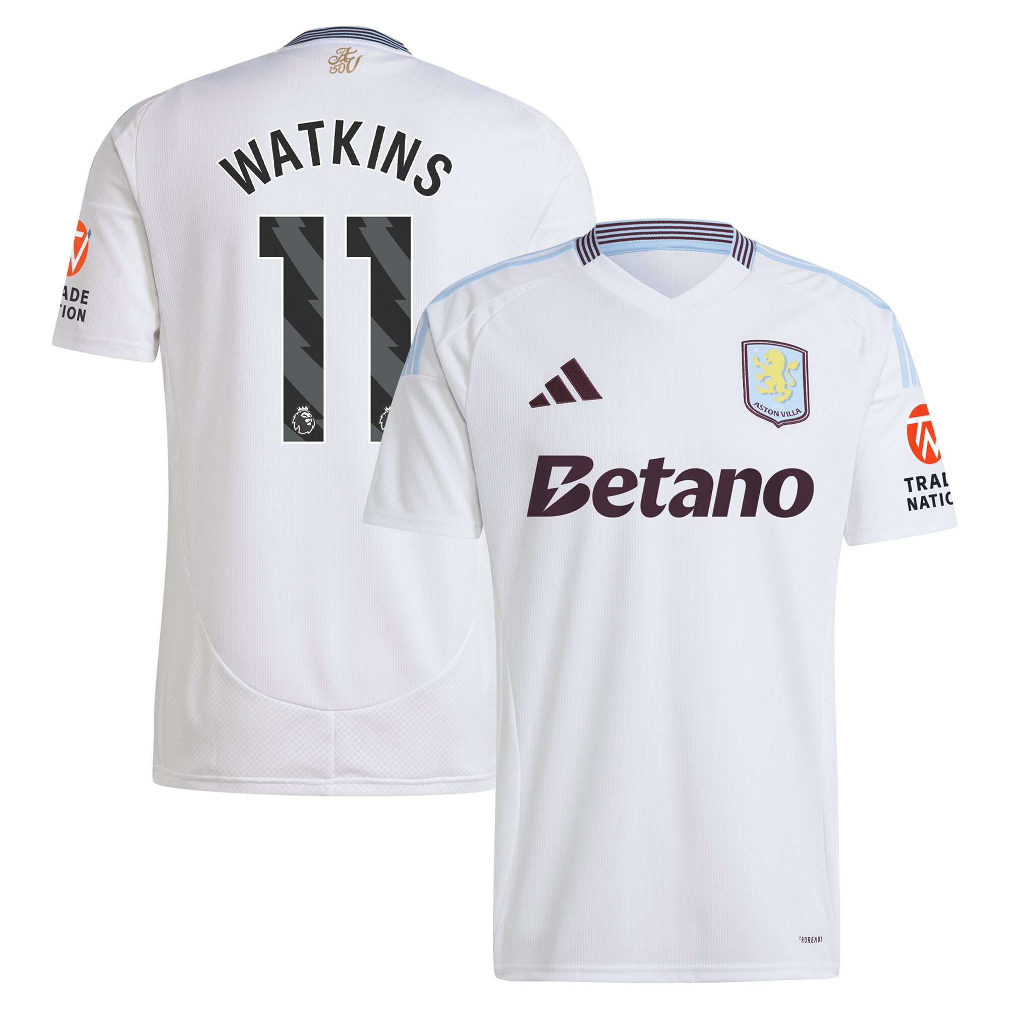 aston villa adidas away shirt 2024-25 with watkins 11 printing Collection | Aston Villa Jerseys for True Fans