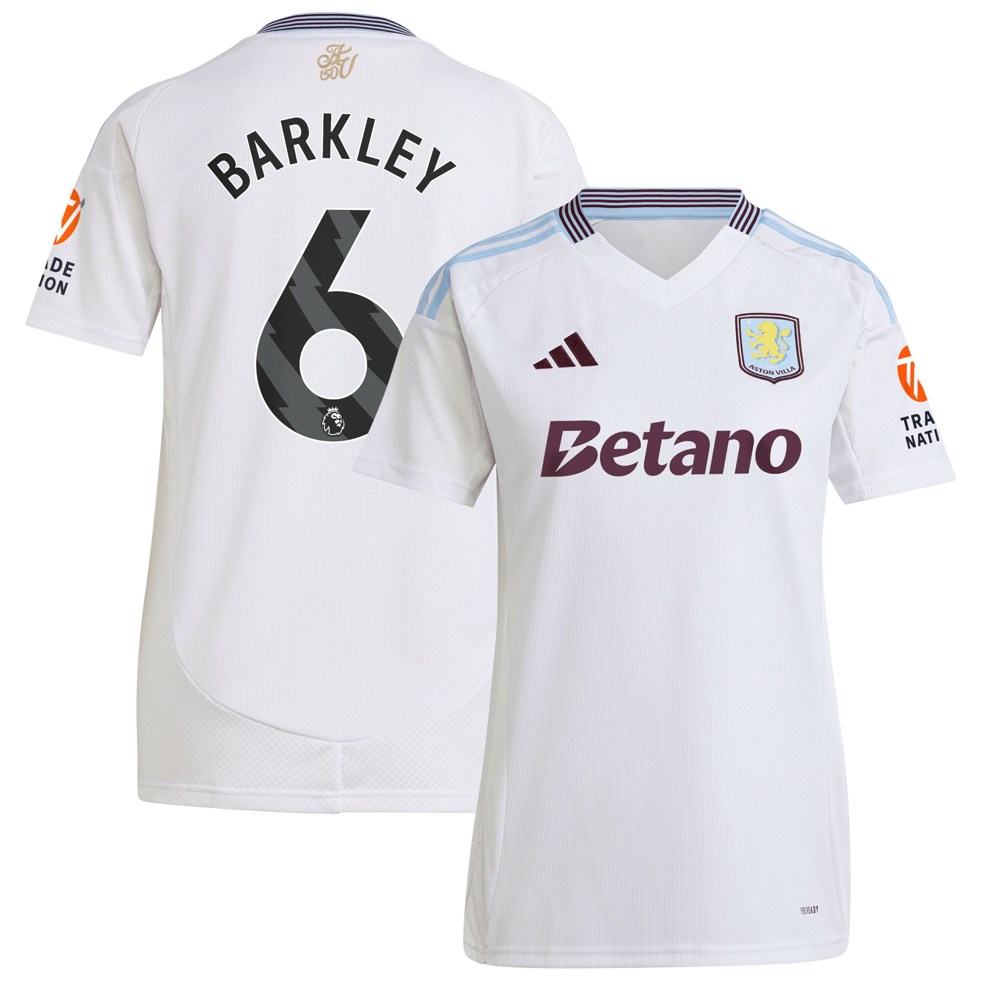 aston villa adidas away shirt 2024-25 – womens with barkley 6 printing Collection | Aston Villa Jerseys for True Fans