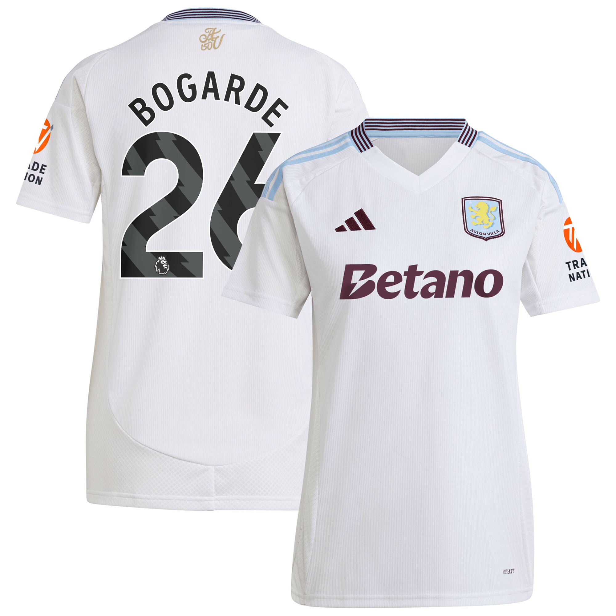 aston villa adidas away shirt 2024-25 – womens with bogarde 26 printing Collection | Aston Villa Jerseys for True Fans