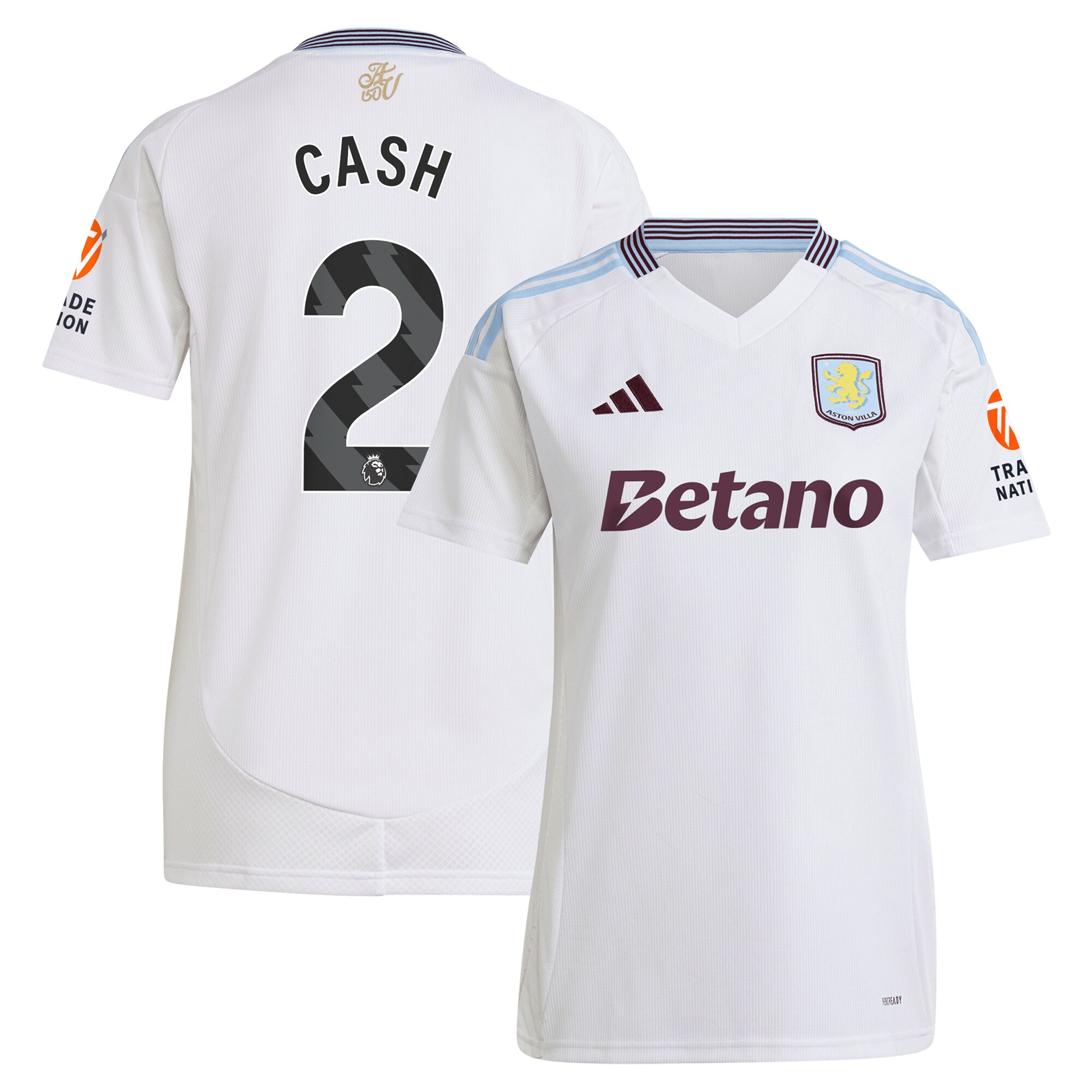 aston villa adidas away shirt 2024-25 – womens with cash 2 printing Collection | Aston Villa Jerseys for True Fans