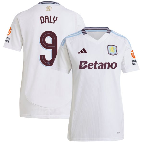 aston villa adidas away shirt 2024-25 – womens with daly 9 cup printing Collection | Aston Villa Jerseys for True Fans