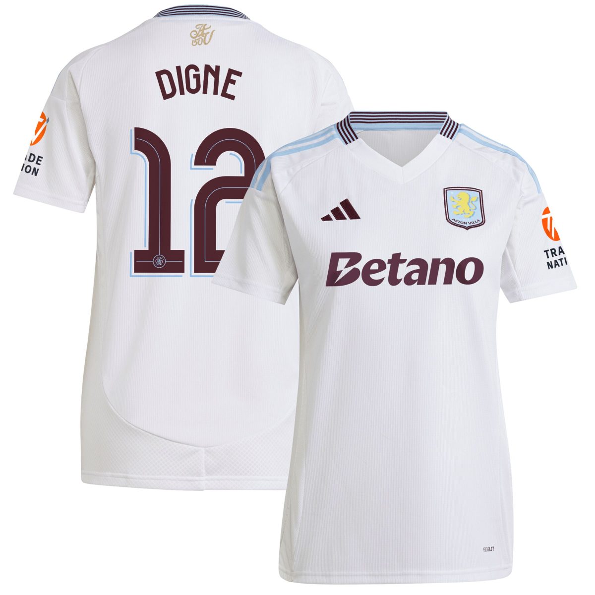 aston villa adidas away shirt 2024-25 – womens with digne 12 cup printing Collection | Aston Villa Jerseys for True Fans