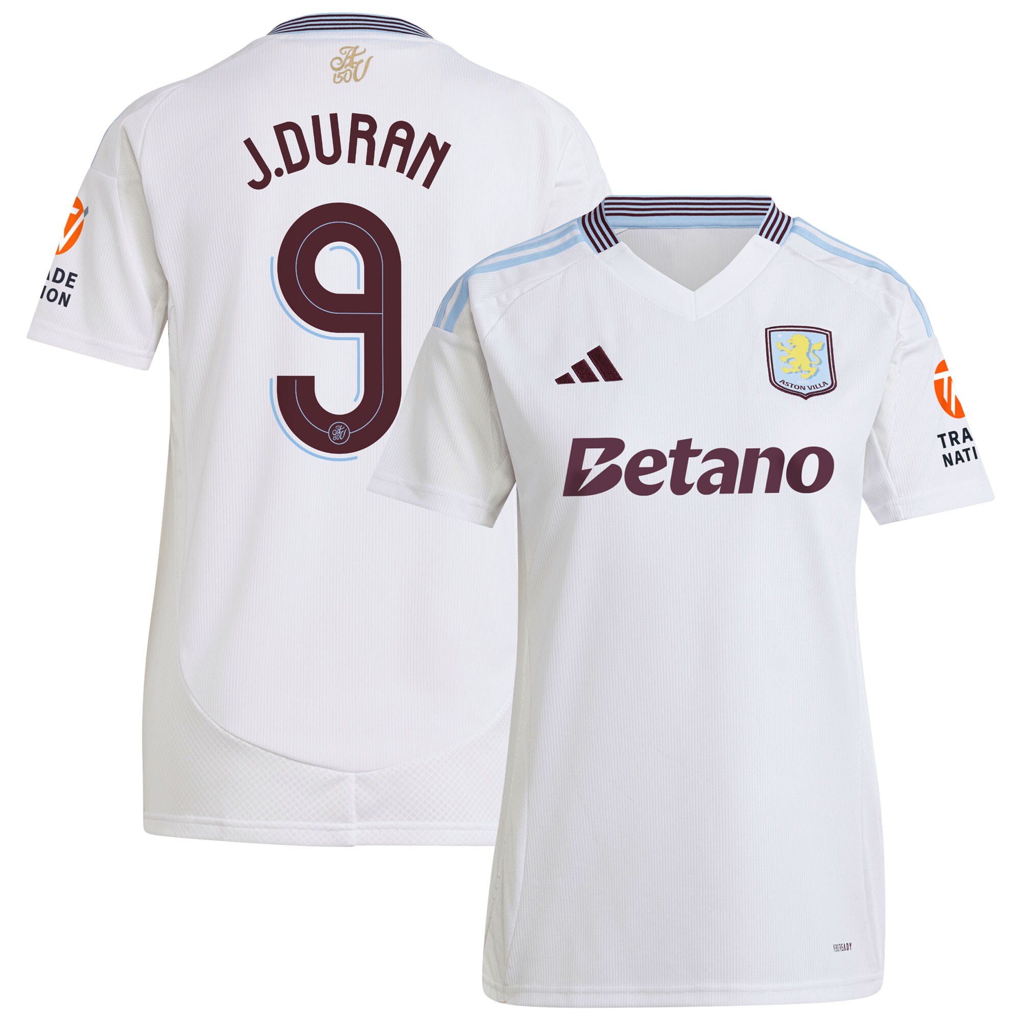 aston villa adidas away shirt 2024-25 – womens with duran 9 cup printing Collection | Aston Villa Jerseys for True Fans