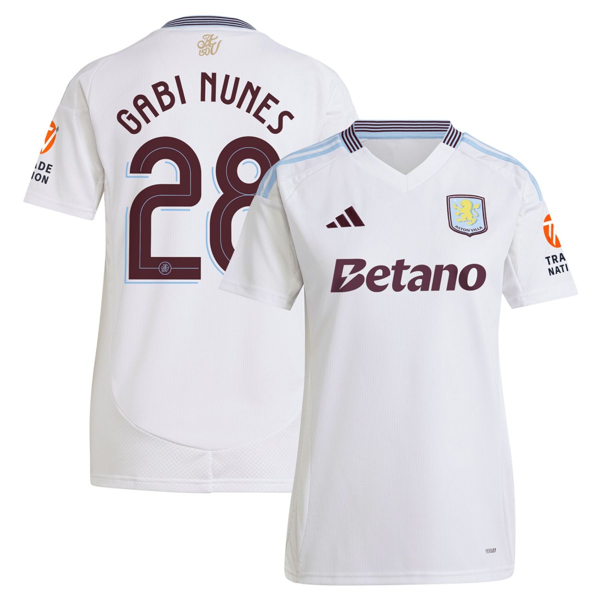 aston villa adidas away shirt 2024-25 – womens with gabi nunes 28 cup printing Collection | Aston Villa Jerseys for True Fans