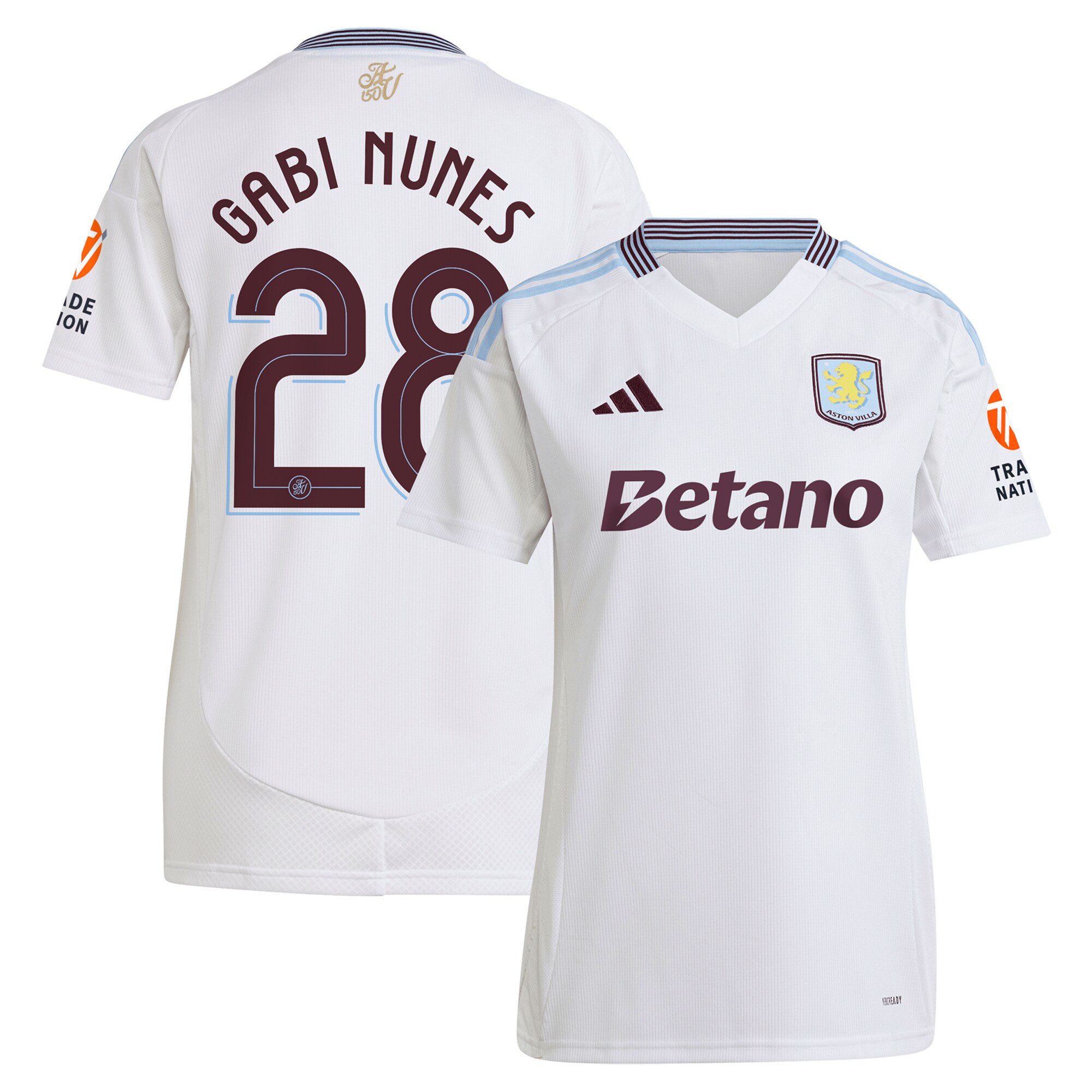 aston villa adidas away shirt 2024-25 – womens with gabi nunes 28 cup printing Collection | Aston Villa Jerseys for True Fans