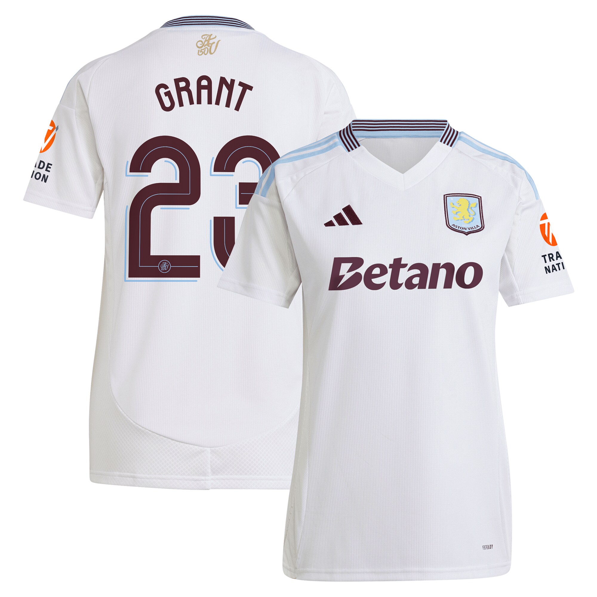 aston villa adidas away shirt 2024-25 – womens with grant 23 cup printing Collection | Aston Villa Jerseys for True Fans