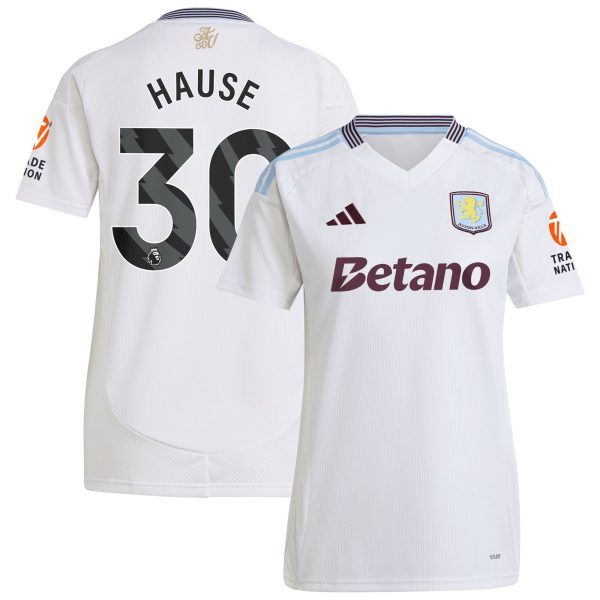 aston villa adidas away shirt 2024-25 – womens with hause 30 printing Collection | Aston Villa Jerseys for True Fans