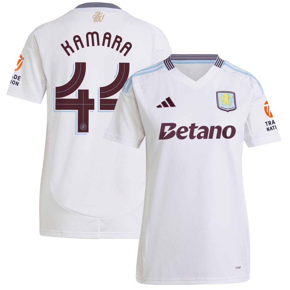 aston villa adidas away shirt 2024-25 – womens with kamara 44 cup printing Collection | Aston Villa Jerseys for True Fans
