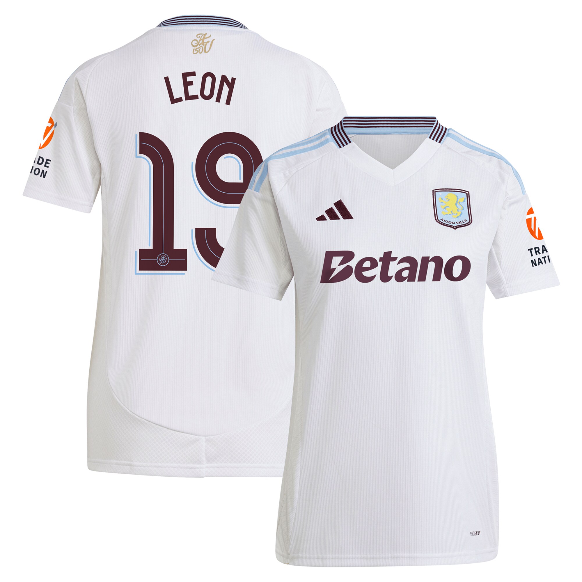 aston villa adidas away shirt 2024-25 – womens with leon 19 cup printing Collection | Aston Villa Jerseys for True Fans