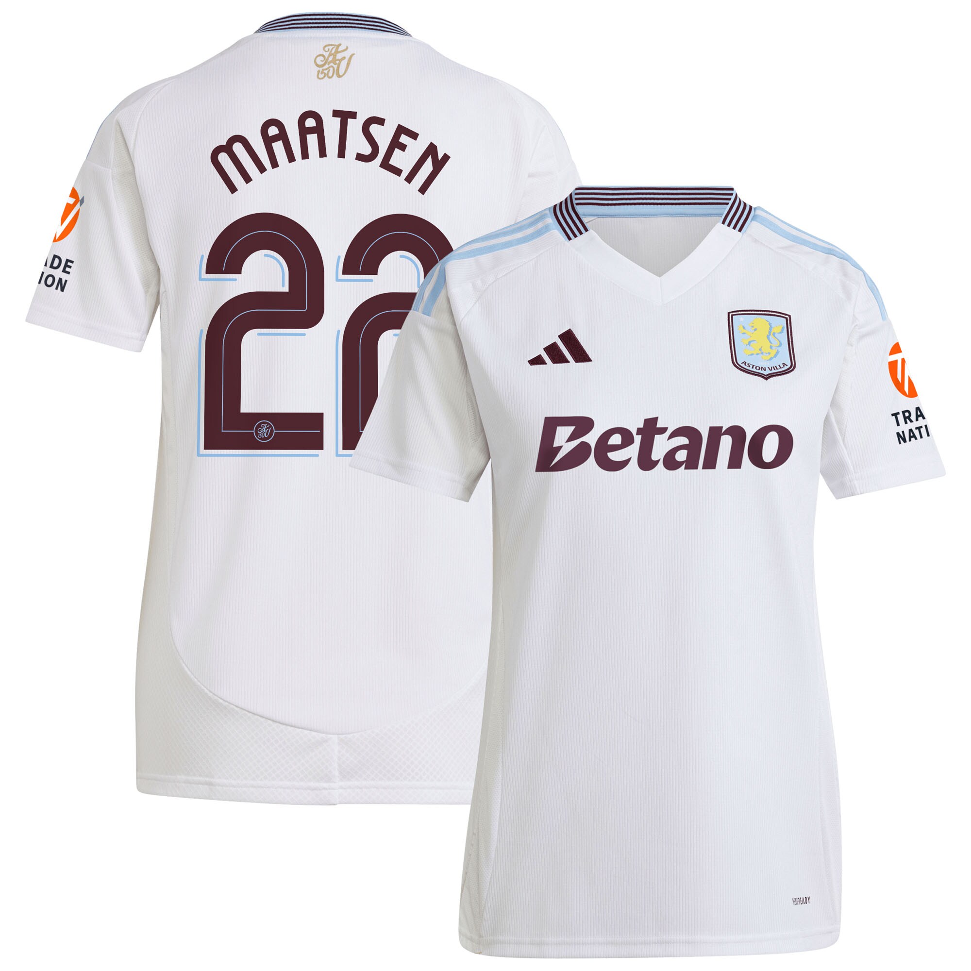 aston villa adidas away shirt 2024-25 – womens with maatsen 22 cup printing Collection | Aston Villa Jerseys for True Fans