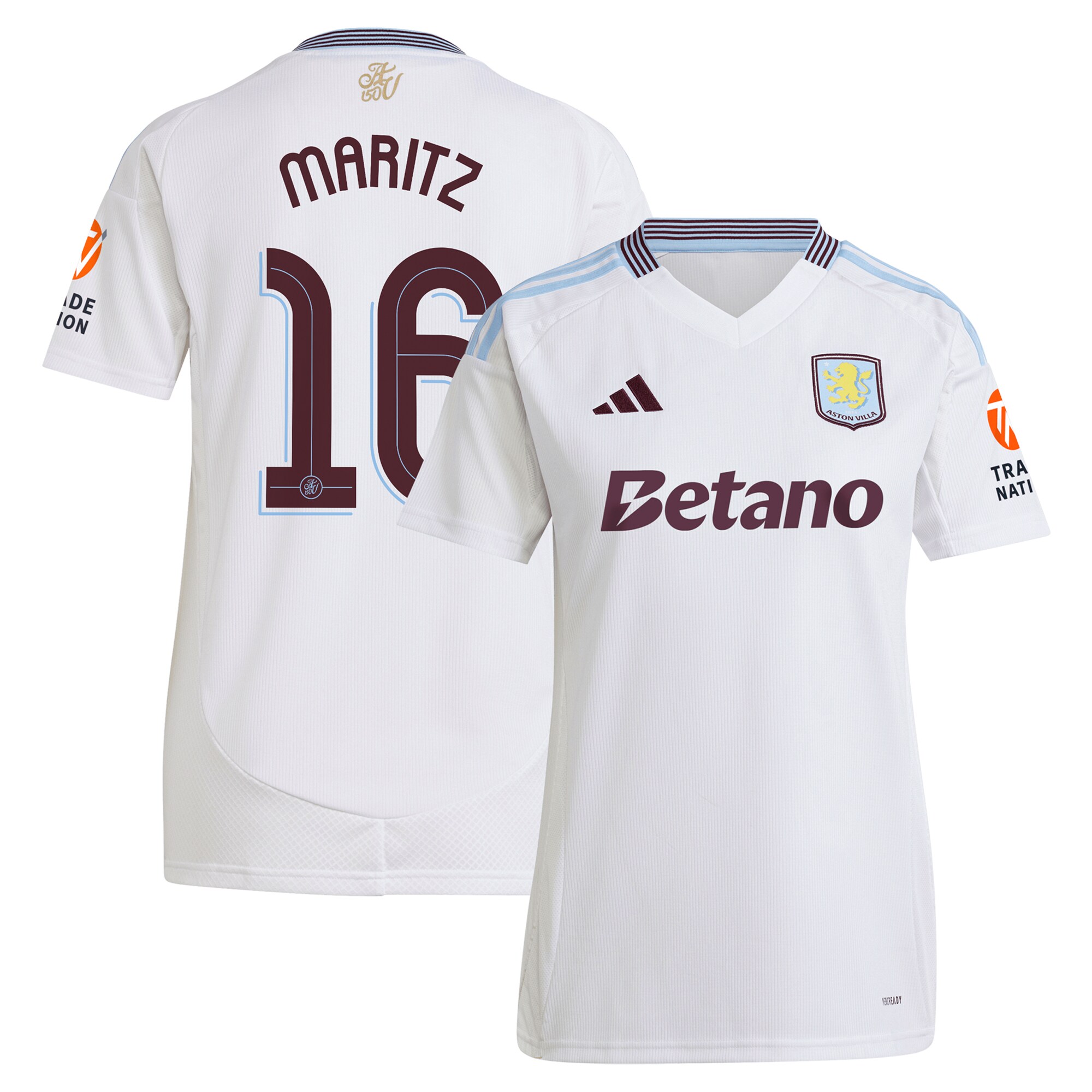 aston villa adidas away shirt 2024-25 – womens with maritz 16 cup printing Collection | Aston Villa Jerseys for True Fans