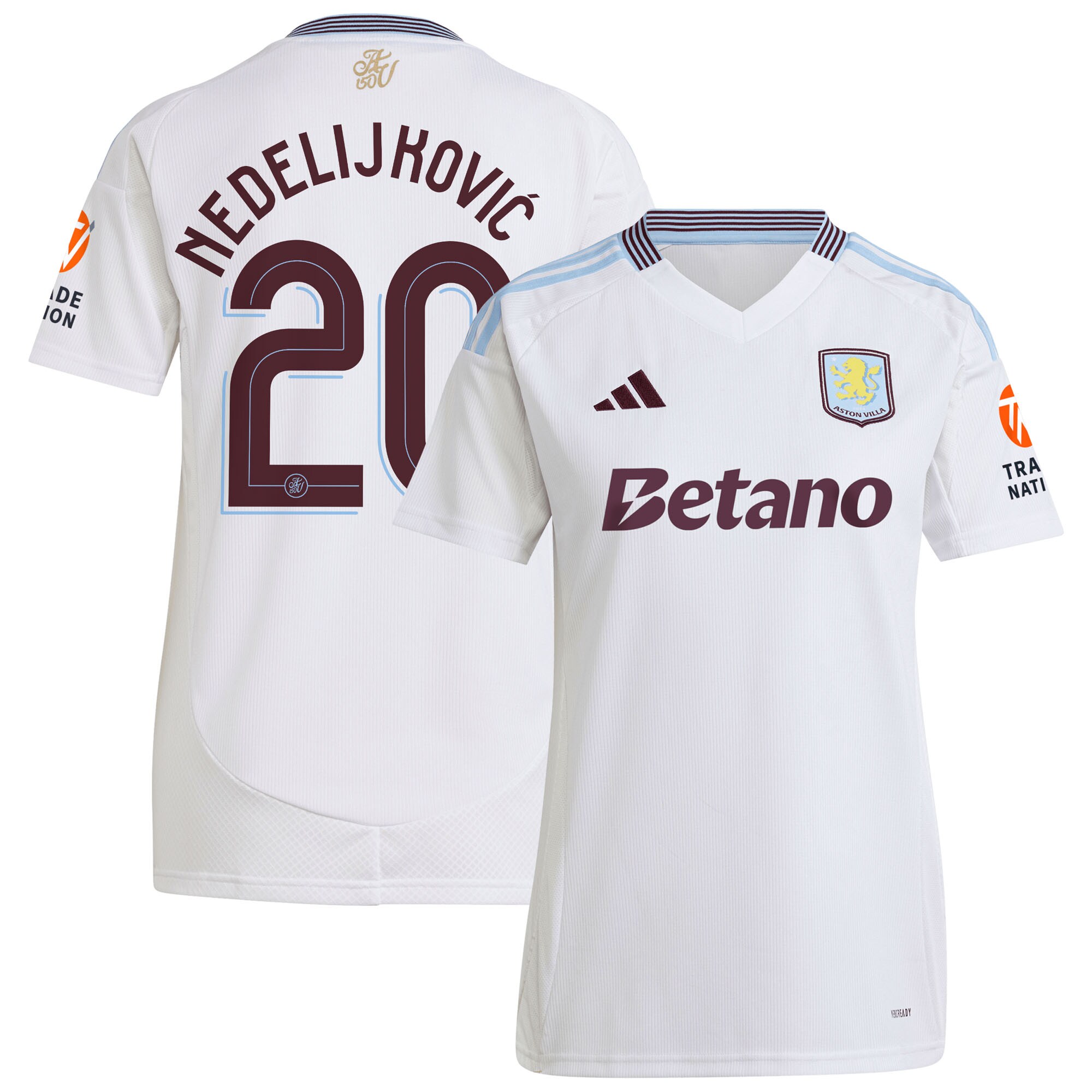 aston villa adidas away shirt 2024-25 – womens with nedeljković 20 cup printing Collection | Aston Villa Jerseys for True Fans