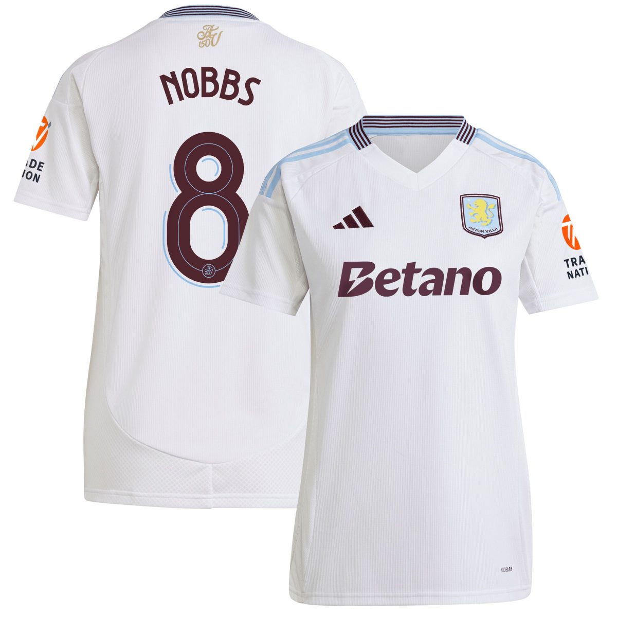aston villa adidas away shirt 2024-25 – womens with nobbs 8 cup printing Collection | Aston Villa Jerseys for True Fans