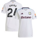 aston villa adidas away shirt 2024-25 – womens with onana 24 printing Collection | Aston Villa Jerseys for True Fans