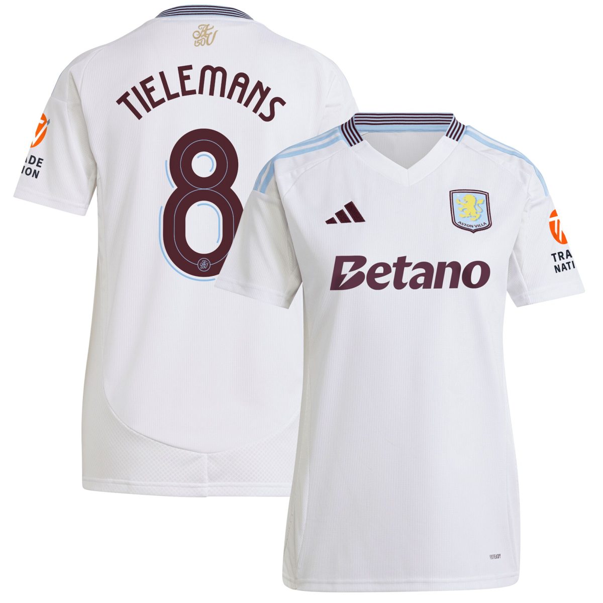 aston villa adidas away shirt 2024-25 – womens with tielemans 8 cup printing Collection | Aston Villa Jerseys for True Fans