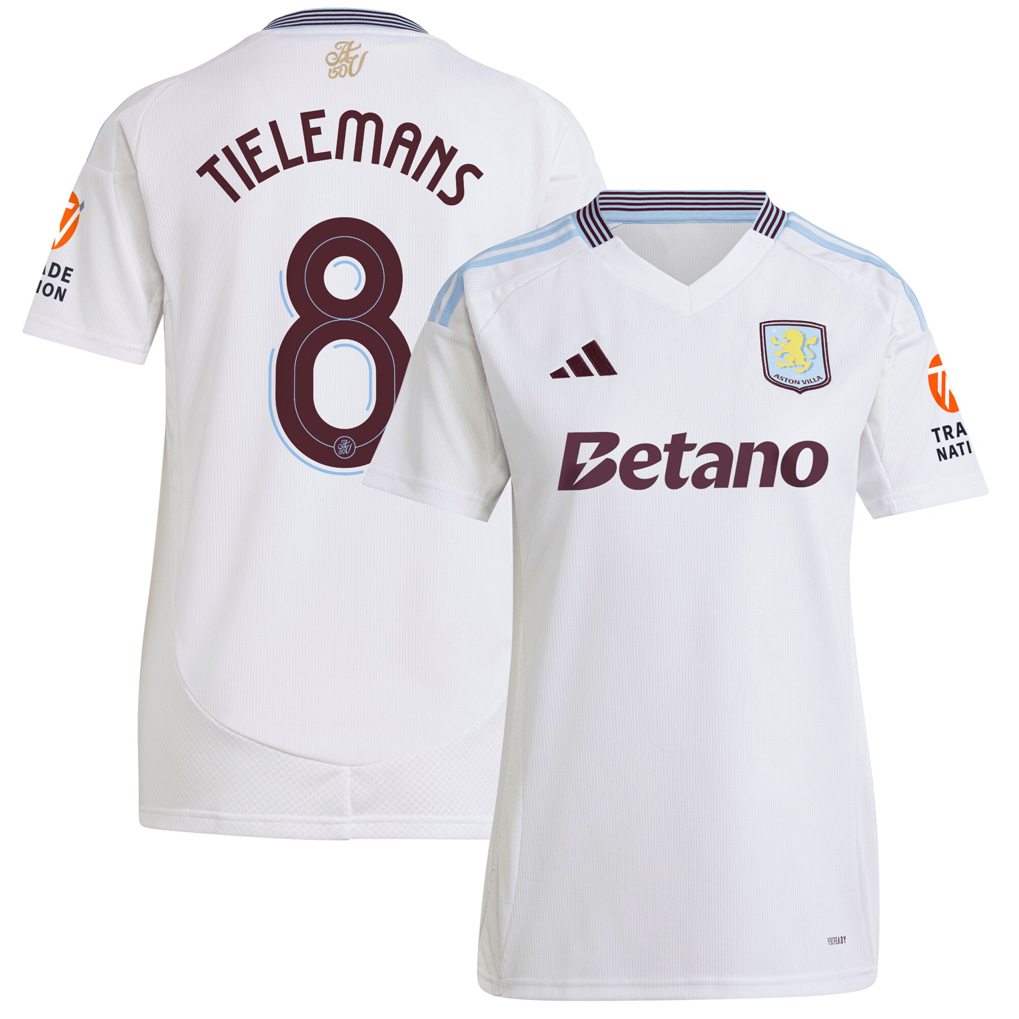 aston villa adidas away shirt 2024-25 – womens with tielemans 8 cup printing Collection | Aston Villa Jerseys for True Fans