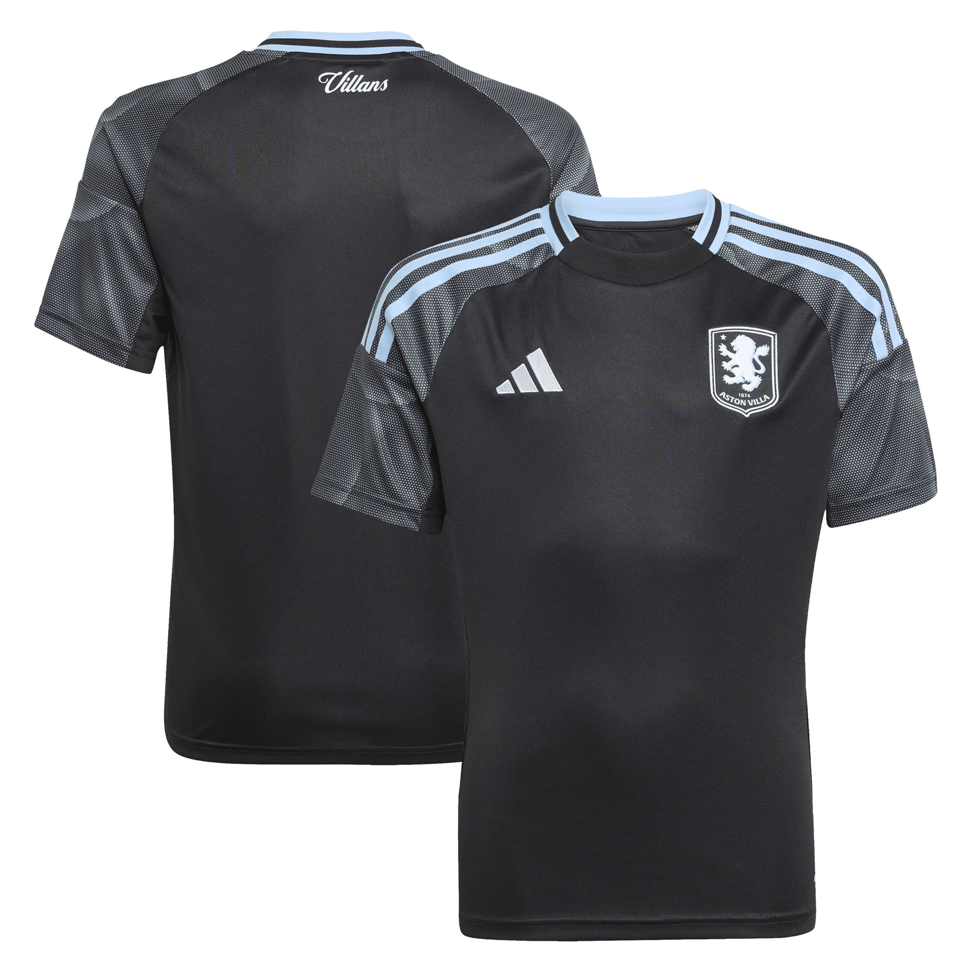 aston villa adidas away shirt 2025-26 – kids with custom printing Collection | Aston Villa Jerseys for True Fans