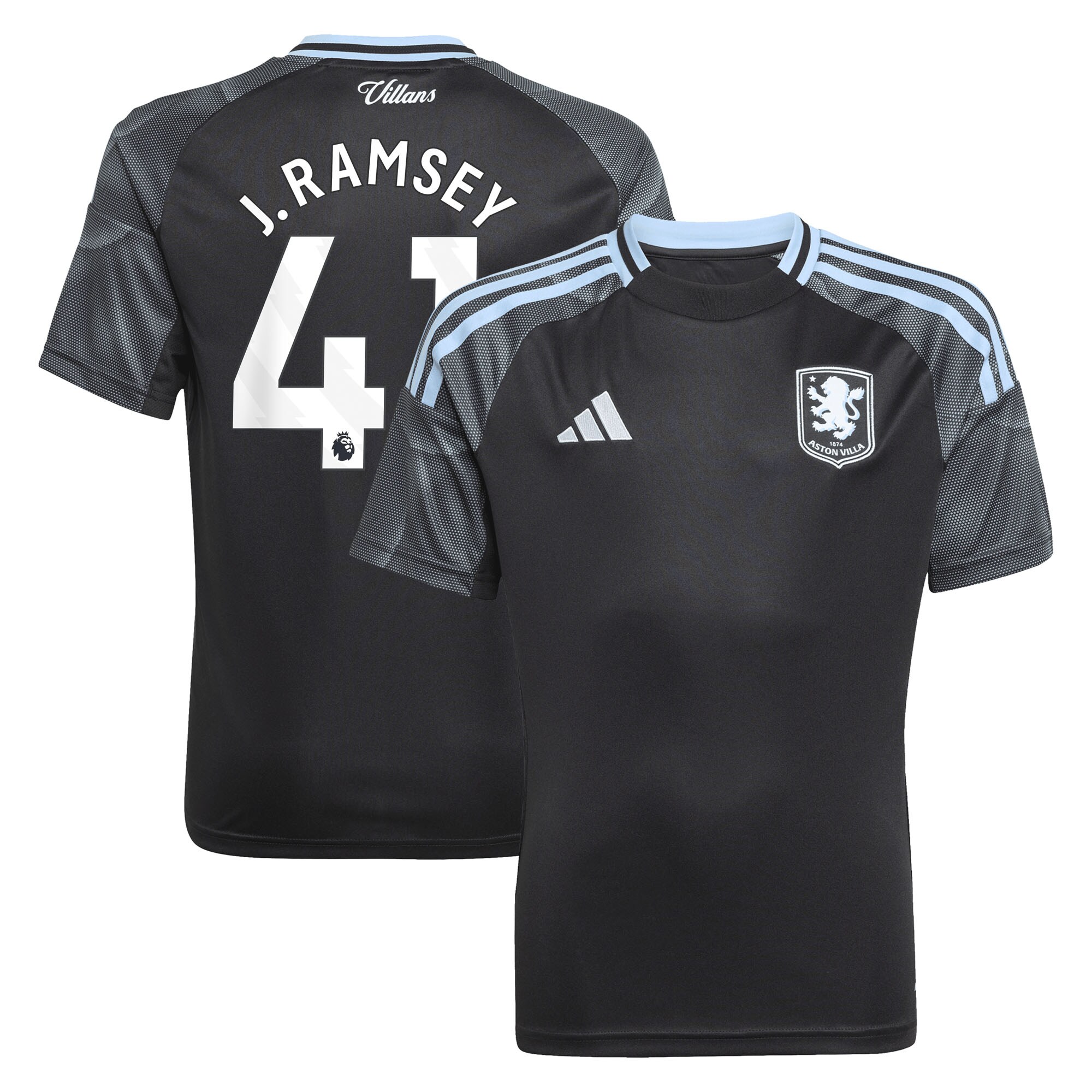 aston villa adidas away shirt 2025-26 – kids with j. ramsey 41 printing Collection | Aston Villa Jerseys for True Fans