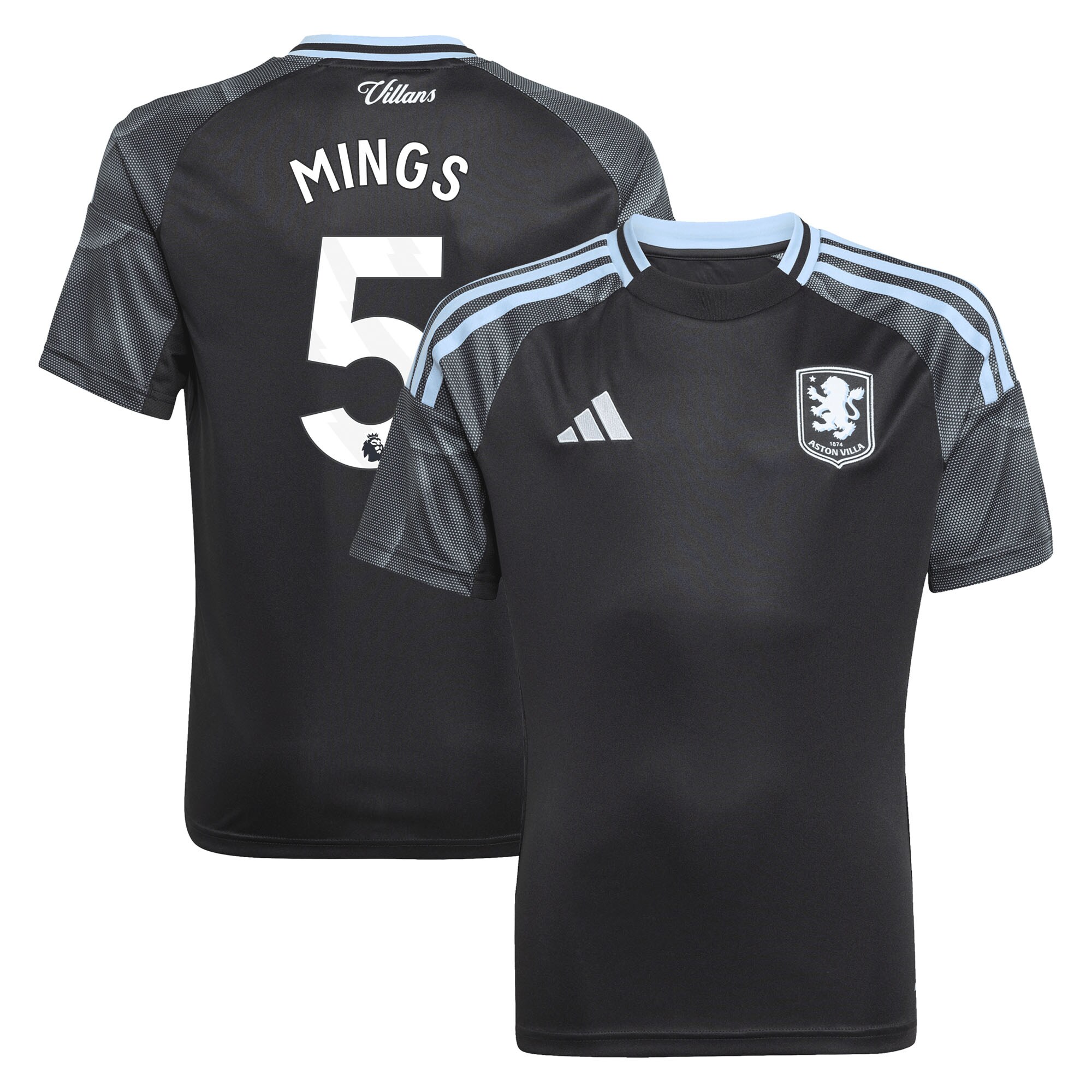 aston villa adidas away shirt 2025-26 – kids with mings 5 printing Collection | Aston Villa Jerseys for True Fans