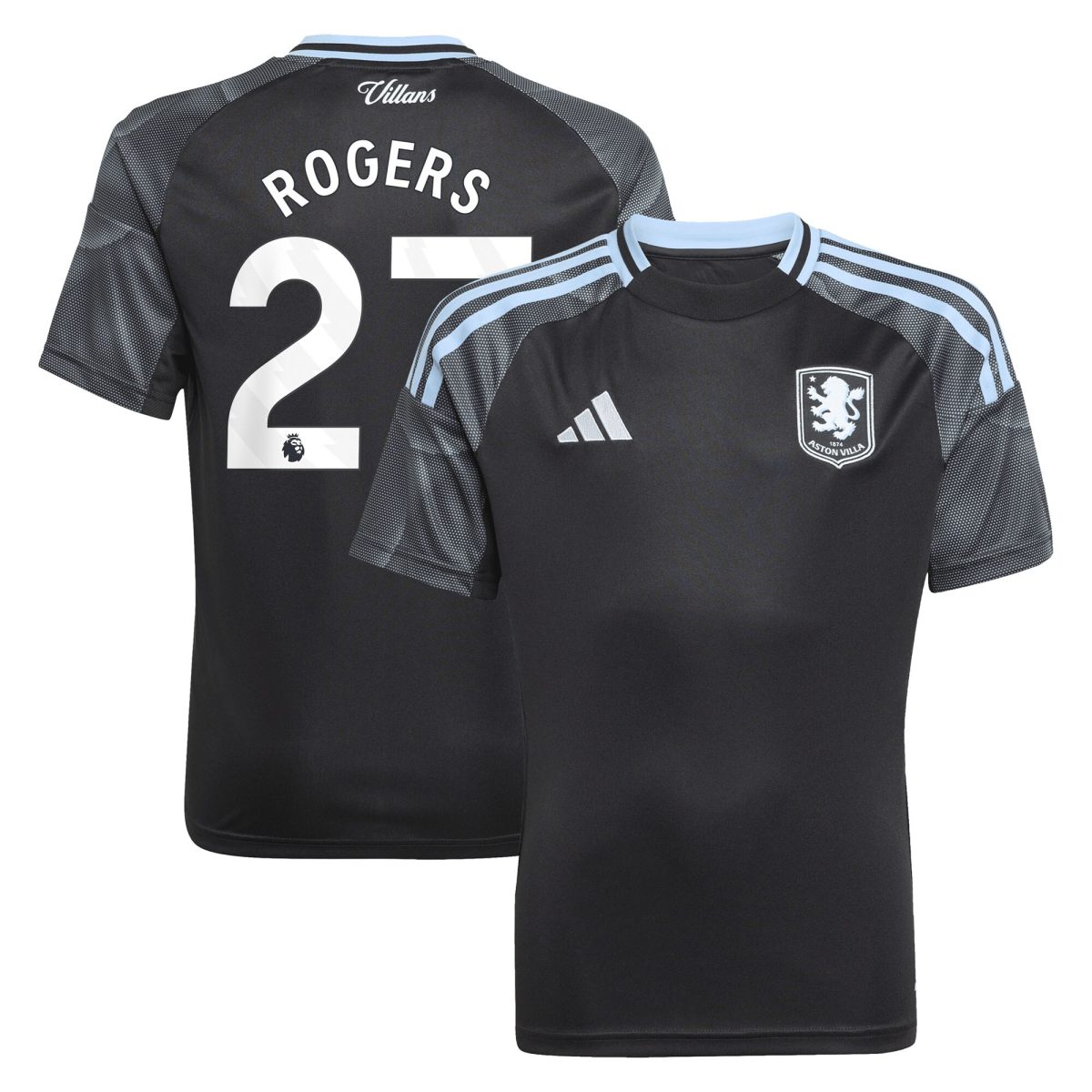 aston villa adidas away shirt 2025-26 – kids with rogers 27 printing Collection | Aston Villa Jerseys for True Fans