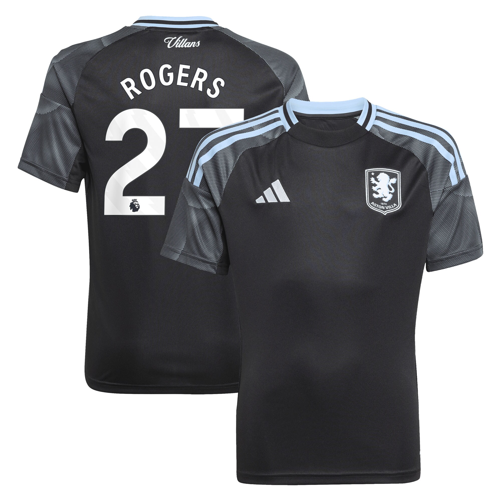 aston villa adidas away shirt 2025-26 – kids with rogers 27 printing Collection | Aston Villa Jerseys for True Fans