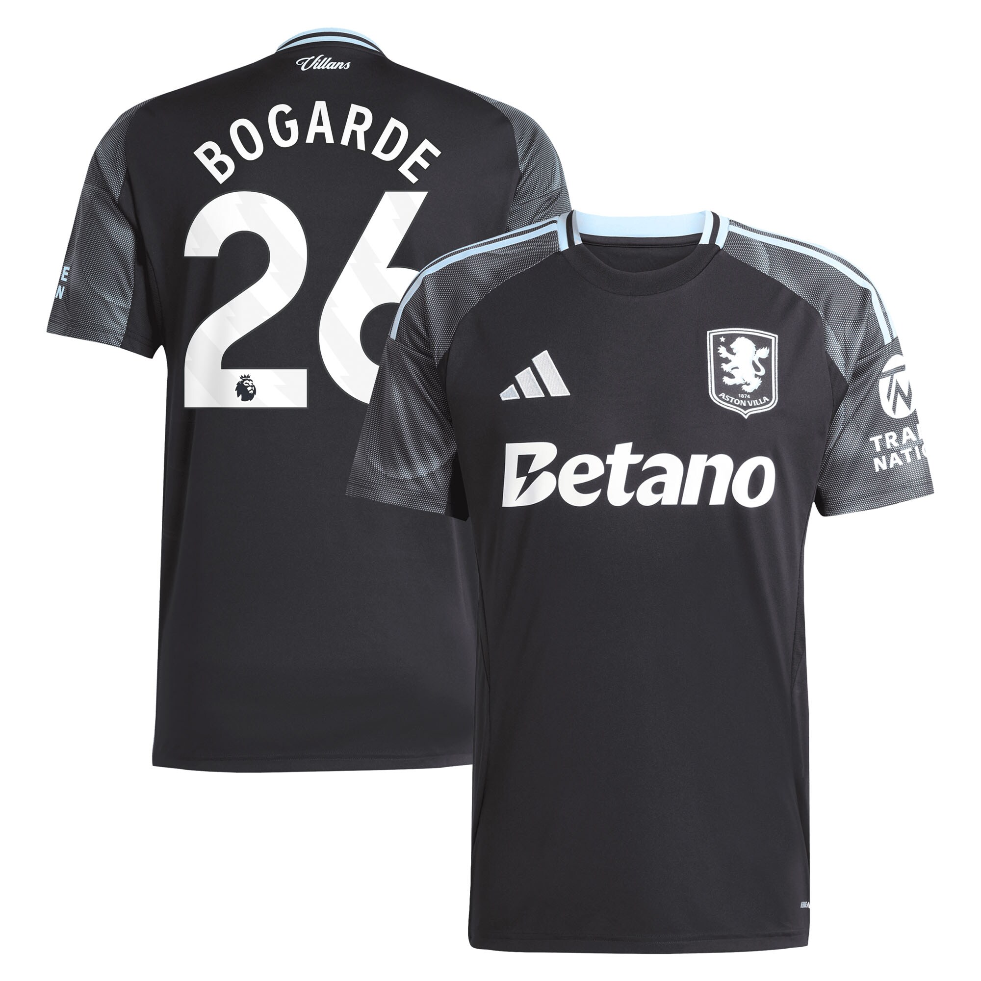 aston villa adidas away shirt 2025-26 with bogarde 26 printing Collection | Aston Villa Jerseys for True Fans