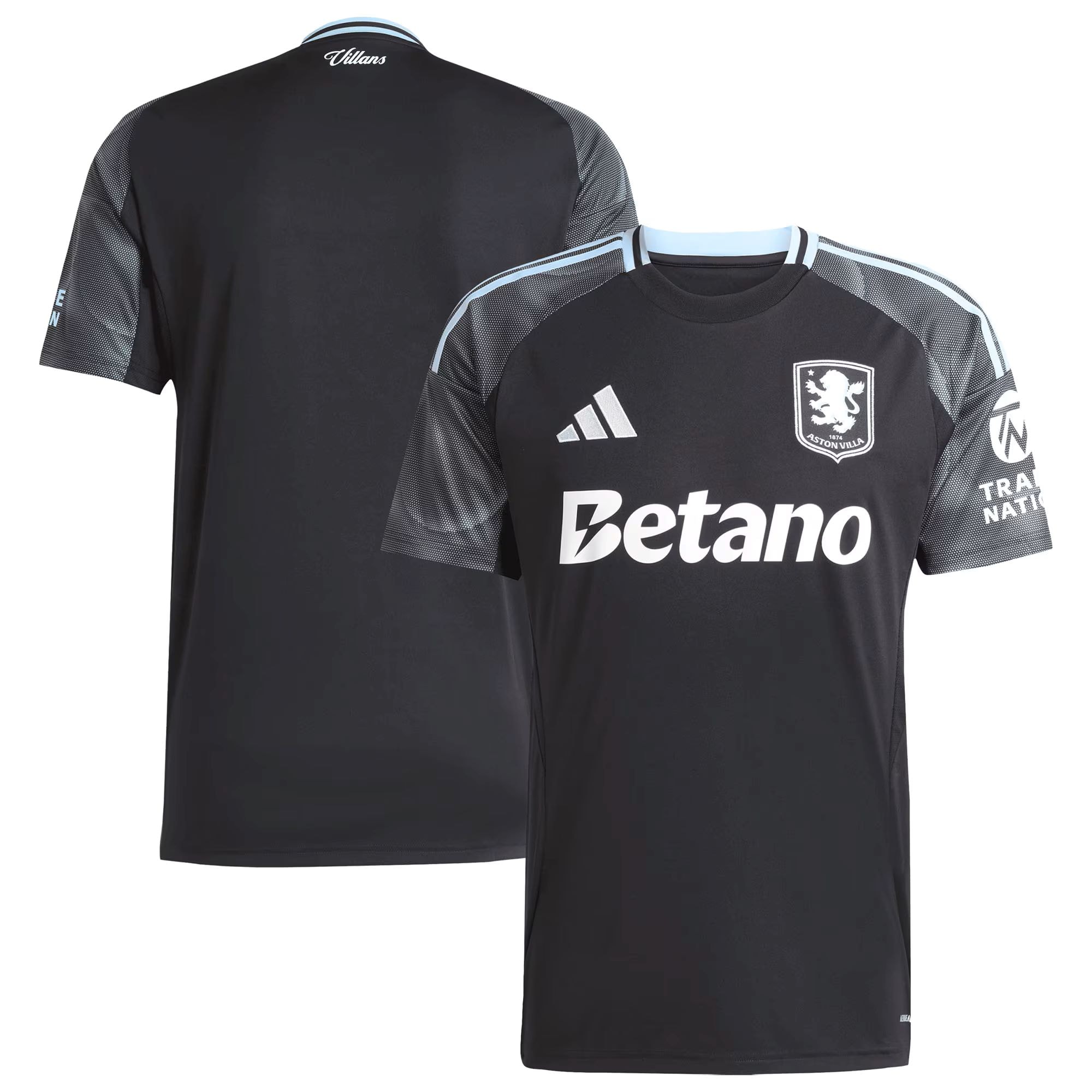 aston villa adidas away shirt 2025-26 with custom printing Collection | Aston Villa Jerseys for True Fans