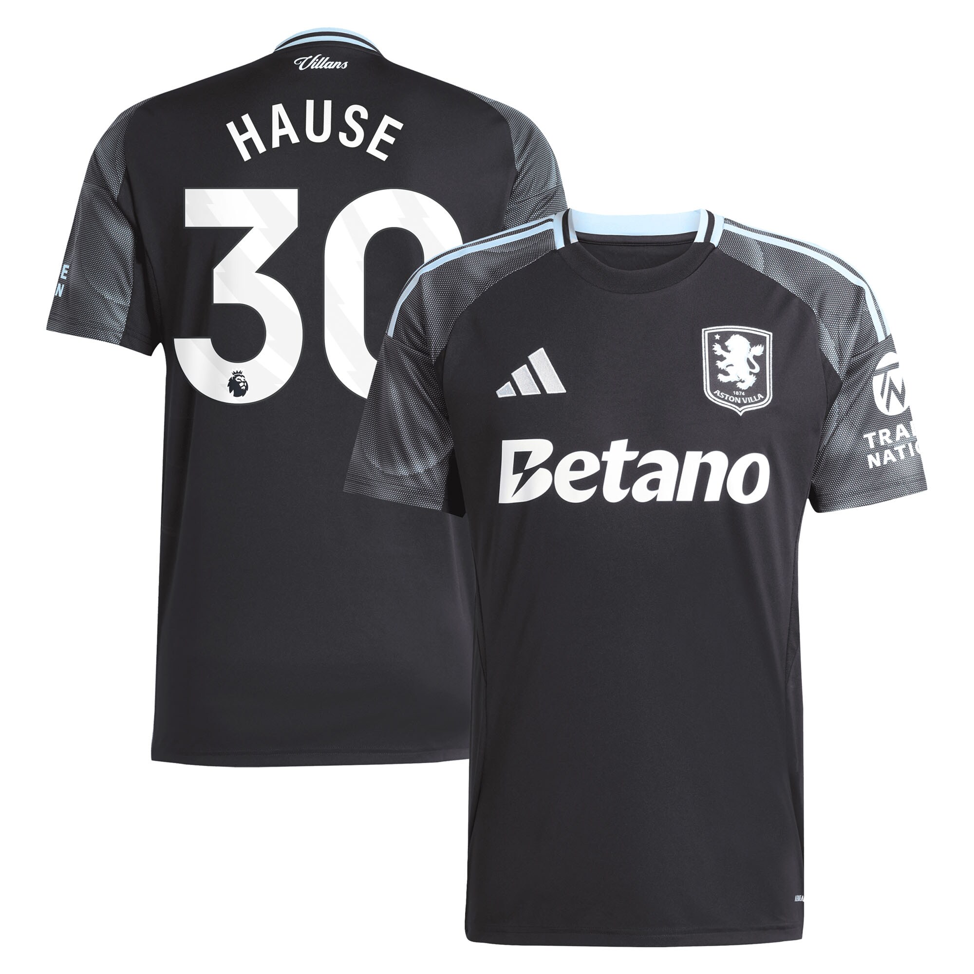 aston villa adidas away shirt 2025-26 with hause 30 printing Collection | Aston Villa Jerseys for True Fans