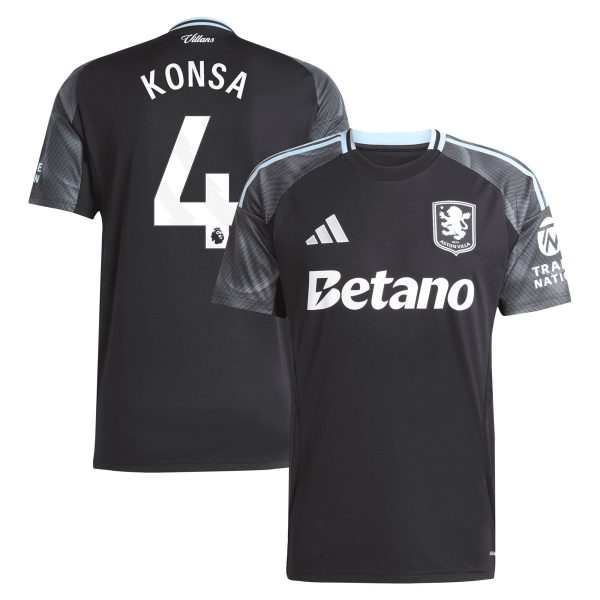 aston villa adidas away shirt 2025-26 with konsa 4 printing Collection | Aston Villa Jerseys for True Fans