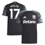 aston villa adidas away shirt 2025-26 with malen 17 printing Collection | Aston Villa Jerseys for True Fans
