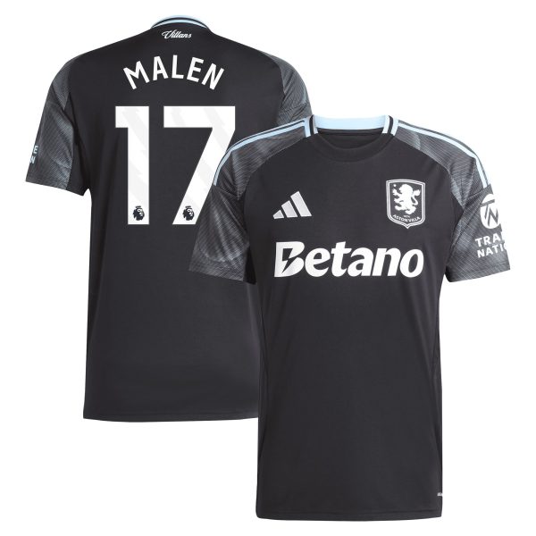 aston villa adidas away shirt 2025-26 with malen 17 printing Collection | Aston Villa Jerseys for True Fans