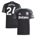 aston villa adidas away shirt 2025-26 with onana 24 printing Collection | Aston Villa Jerseys for True Fans