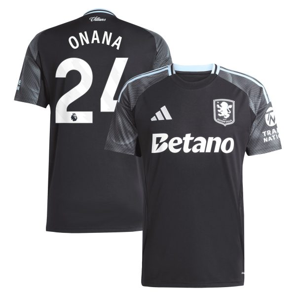 aston villa adidas away shirt 2025-26 with onana 24 printing Collection | Aston Villa Jerseys for True Fans