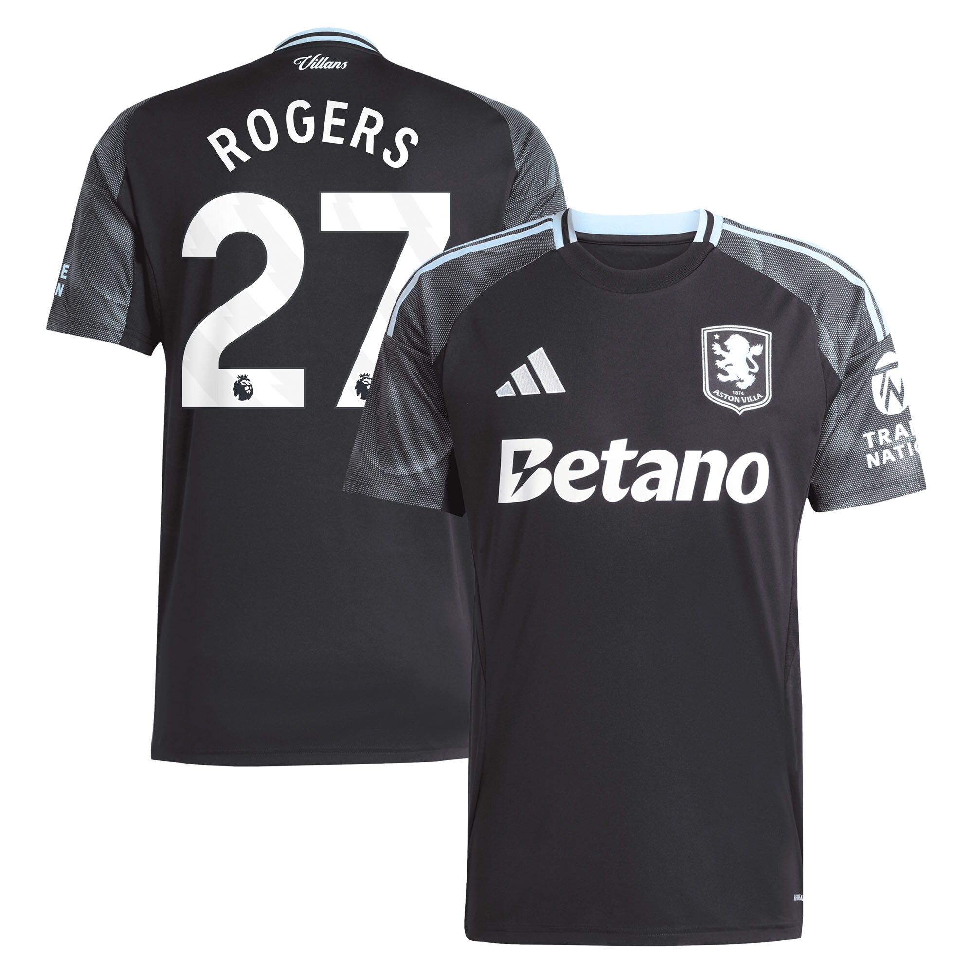 aston villa adidas away shirt 2025-26 with rogers 27 printing Collection | Aston Villa Jerseys for True Fans