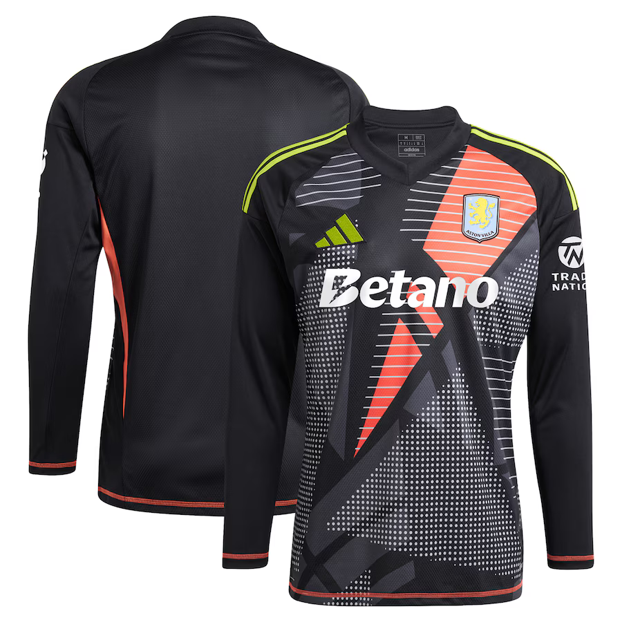 aston villa adidas goalkeeper shirt 2024-25 – long sleeve – 201964001 with custom printing Collection | Aston Villa Jerseys for True Fans