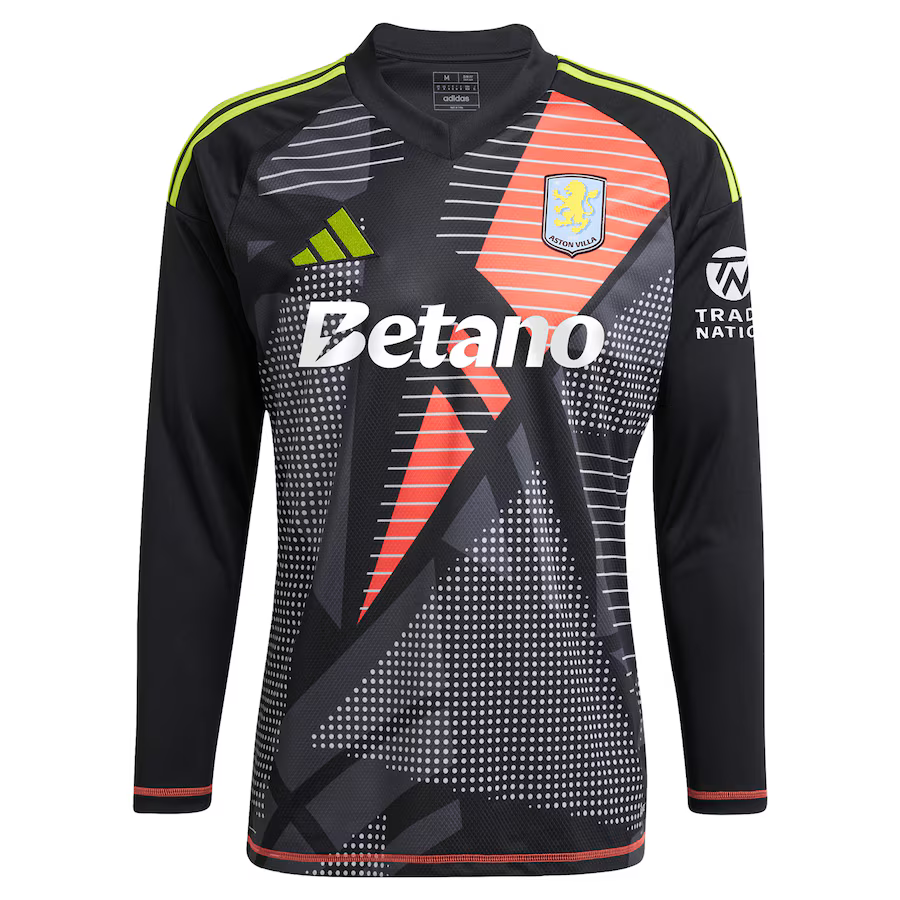 aston villa adidas goalkeeper shirt 2024-25 – long sleeve – 201964001 with custom printing Collection | Aston Villa Jerseys for True Fans