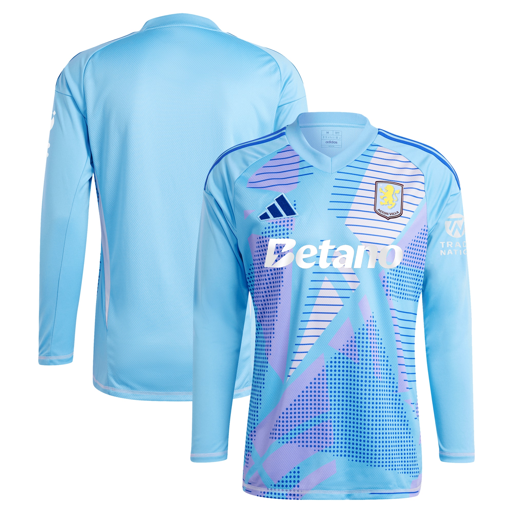 aston villa adidas goalkeeper shirt 2024-25 – long sleeve – 201964005 with custom printing Collection | Aston Villa Jerseys for True Fans