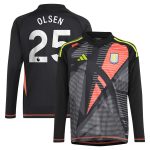aston villa adidas goalkeeper shirt 2024-25 – long sleeve – kids with olsen 25 printing – 202029322 Collection | Aston Villa Jerseys for True Fans