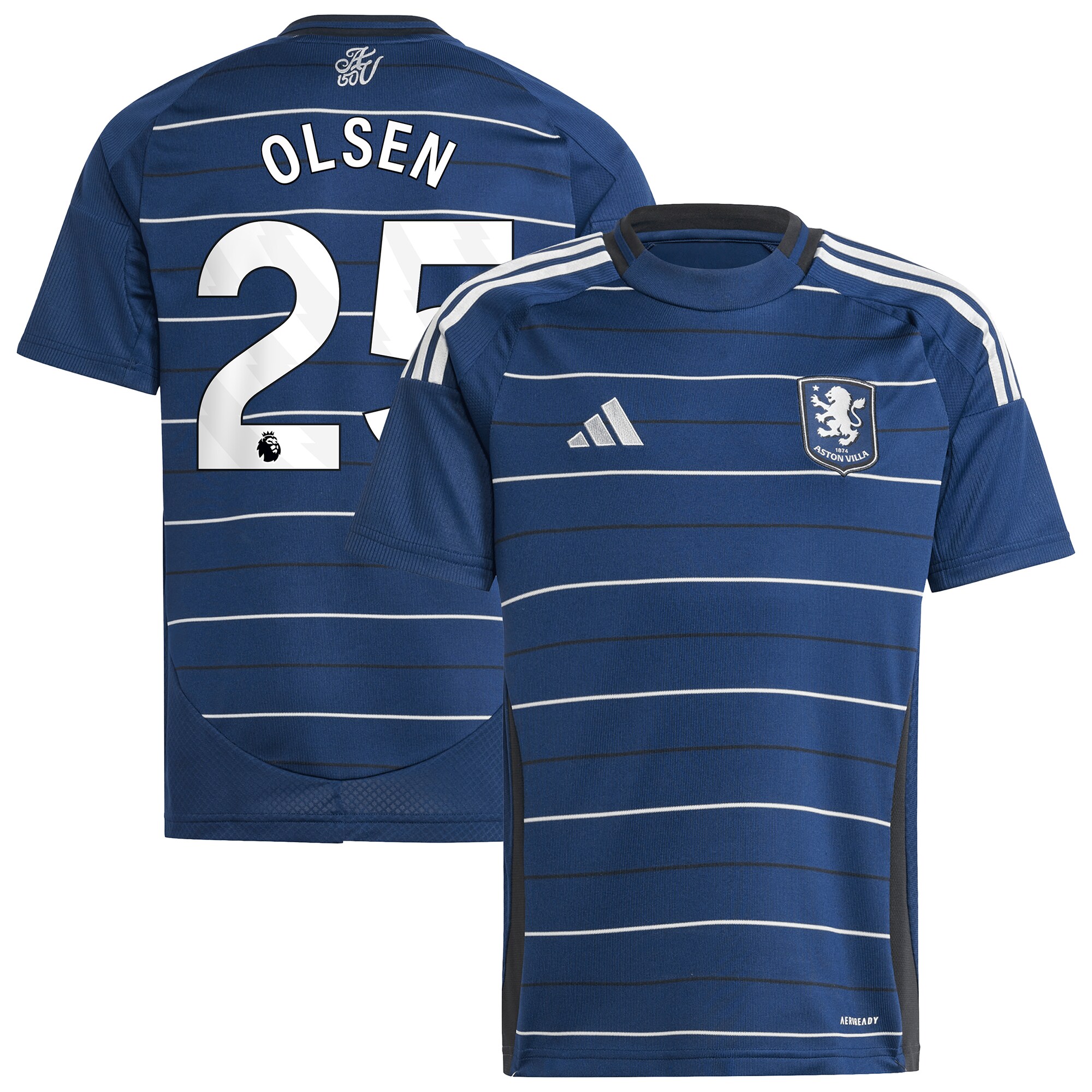 aston villa adidas goalkeeper shirt 2024-25 – long sleeve – kids with olsen 25 printing – 202030994 Collection | Aston Villa Jerseys for True Fans