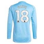 aston villa adidas goalkeeper shirt 2024-25 – long sleeve with gauci 18 printing – 202030982 Collection | Aston Villa Jerseys for True Fans