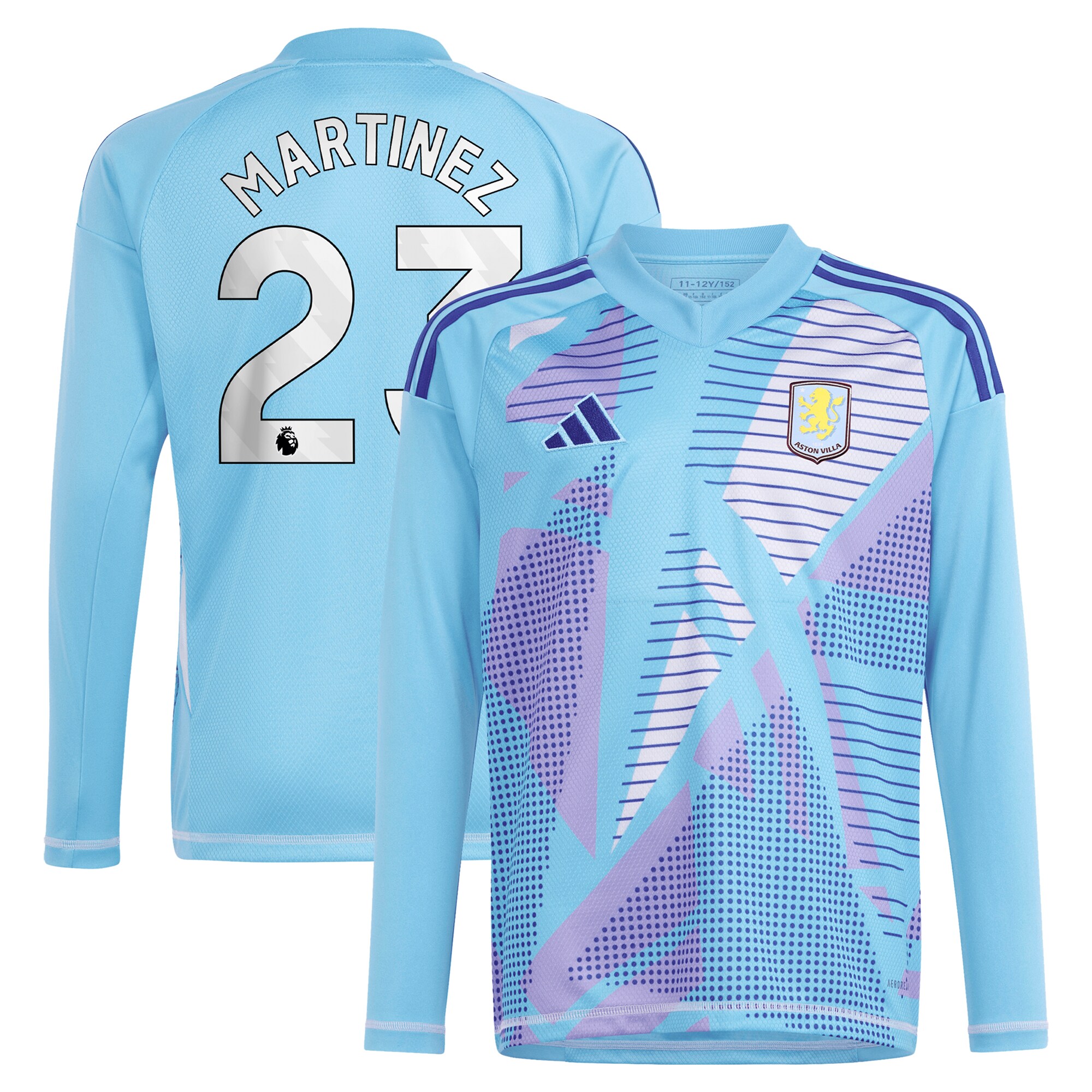 aston villa adidas goalkeeper shirt 2024-25 – long sleeve with martinez 23 printing – 202030980 Collection | Aston Villa Jerseys for True Fans
