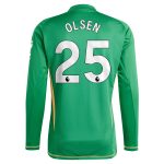 aston villa adidas goalkeeper shirt 2024-25 – long sleeve with olsen 25 printing Collection | Aston Villa Jerseys for True Fans